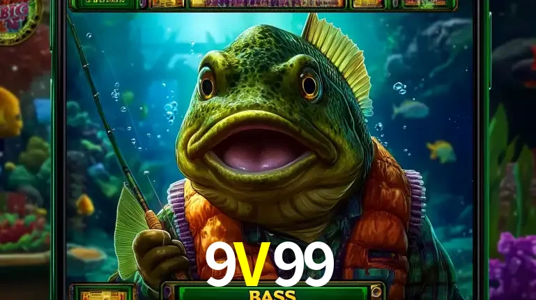 Personagem de peixe pescador do popular jogo de slot com tema de pescaria, uma das emocionantes opções de caça-níqueis para jogar e ganhar no cassino 9V99.